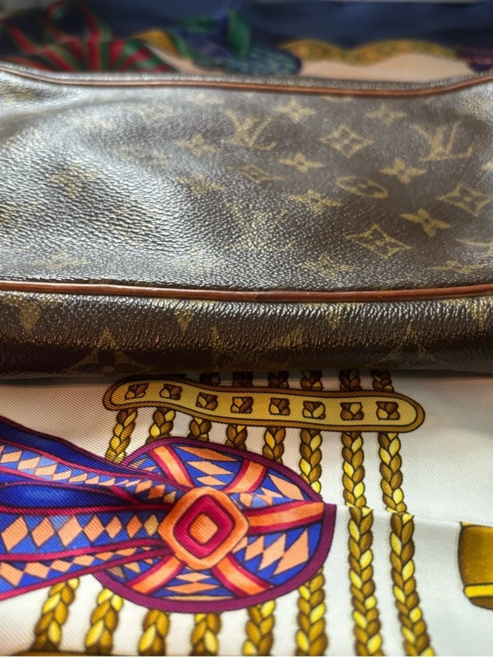Authentic Vintage Louis Vuitton Marly Dragonne GM – Excellent Canvas - Picture 5 of 10